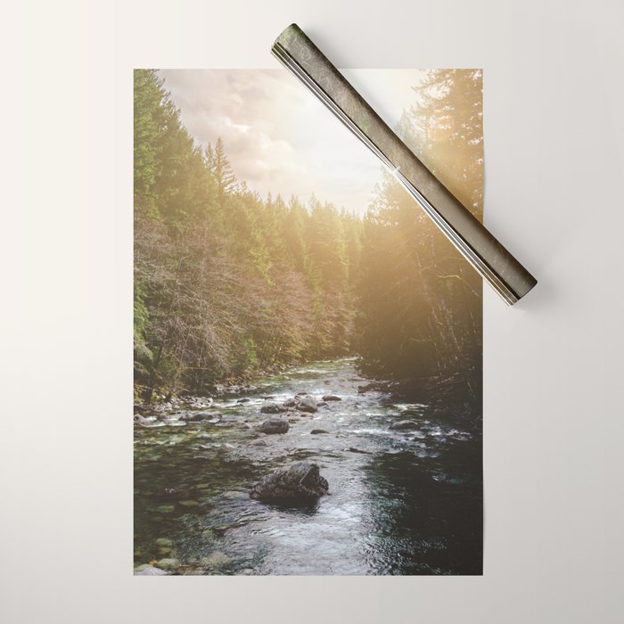A Pacific Northwest River Adventure - 64/365 Nature Photography Wrapping Paper Gallery Image 1