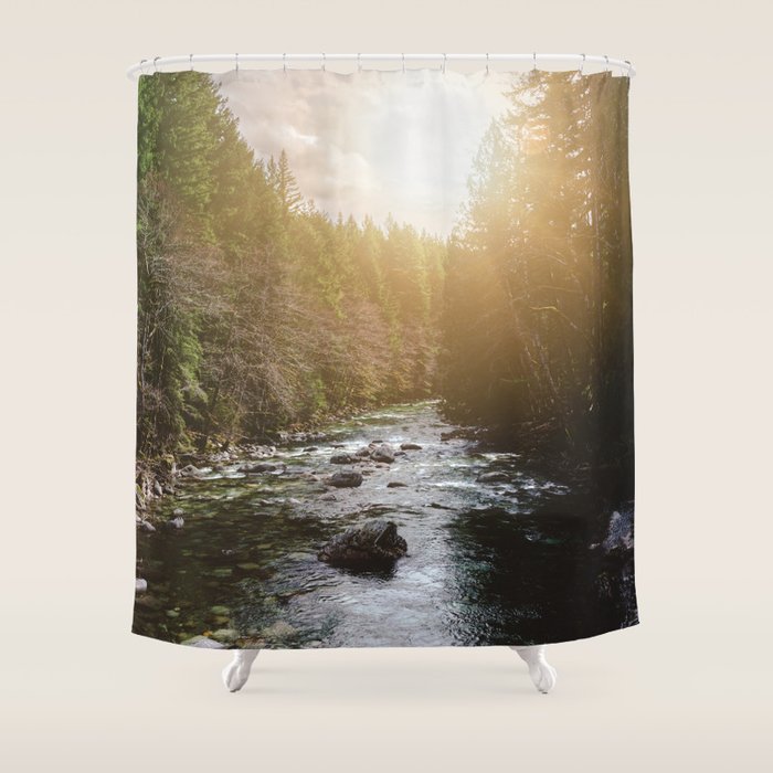 A Pacific Northwest River Adventure - 64/365 Nature Photography Shower Curtain Gallery Image 1