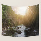 A Pacific Northwest River Adventure - 64/365 Nature Photography Wall Tapestry Gallery Image 4