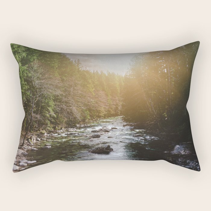 A Pacific Northwest River Adventure - 64/365 Nature Photography Rectangular Pillow Gallery Image 1