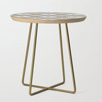 Geometric Aztec - Neutral Brown and Gray Side Table Gallery Image 1