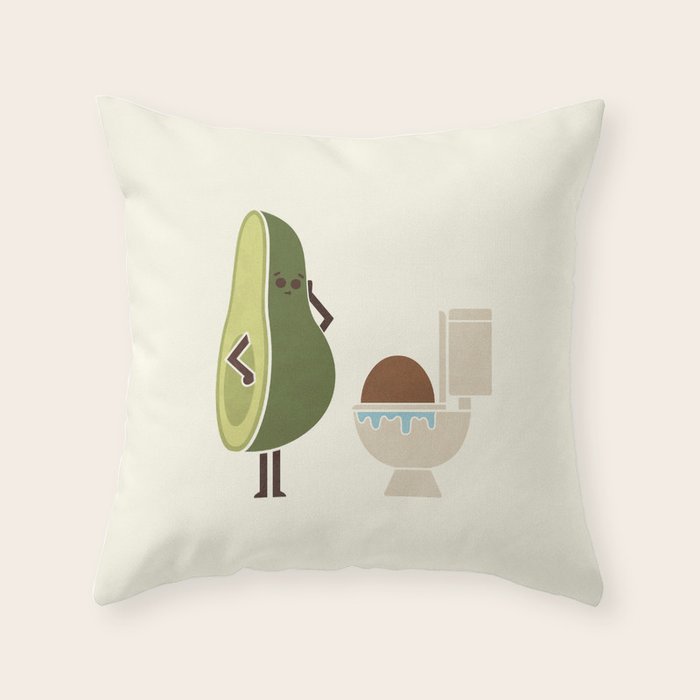 Clogged Throw Pillow Gallery Image 1