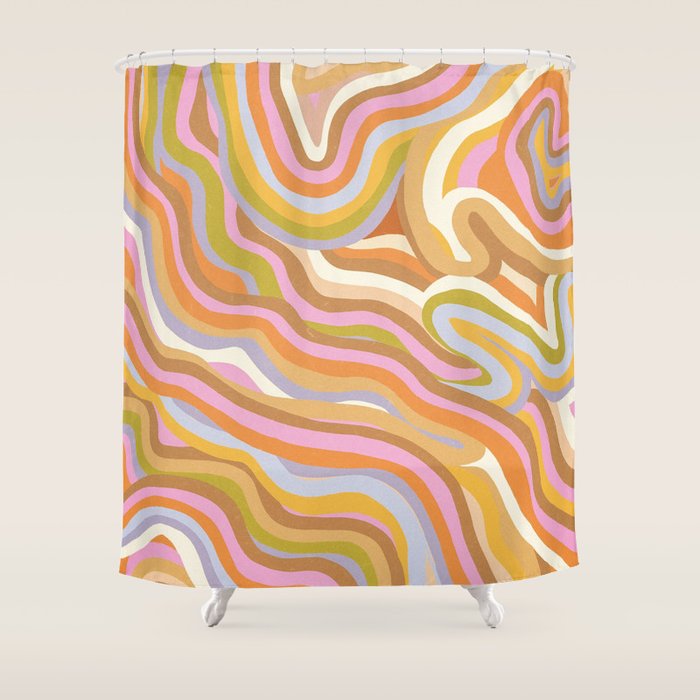 Liquid Marble Shower Curtain Gallery Image 1