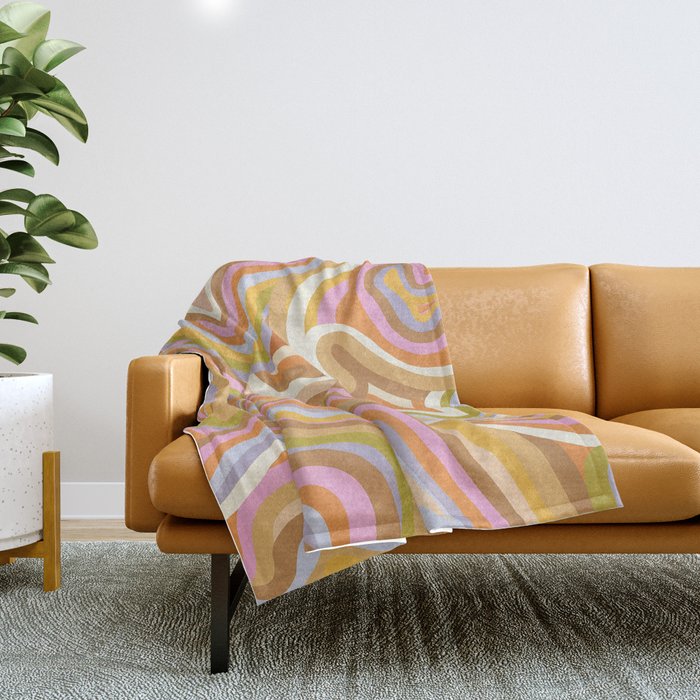 Liquid Marble Throw Blanket Gallery Image 1
