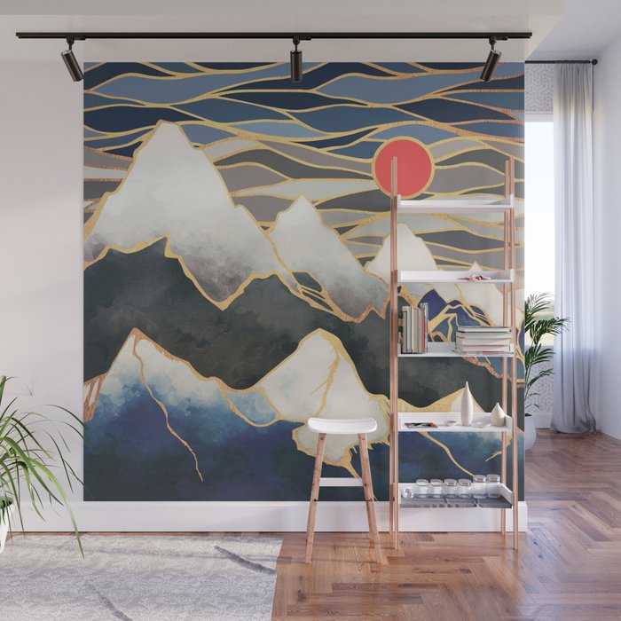 Ice Mountains Wall Mural Gallery Image 1