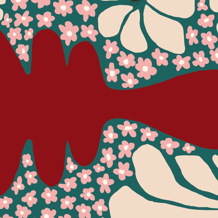 Happy Retro flower vase 1 Coffee Mug Gallery Image 2
