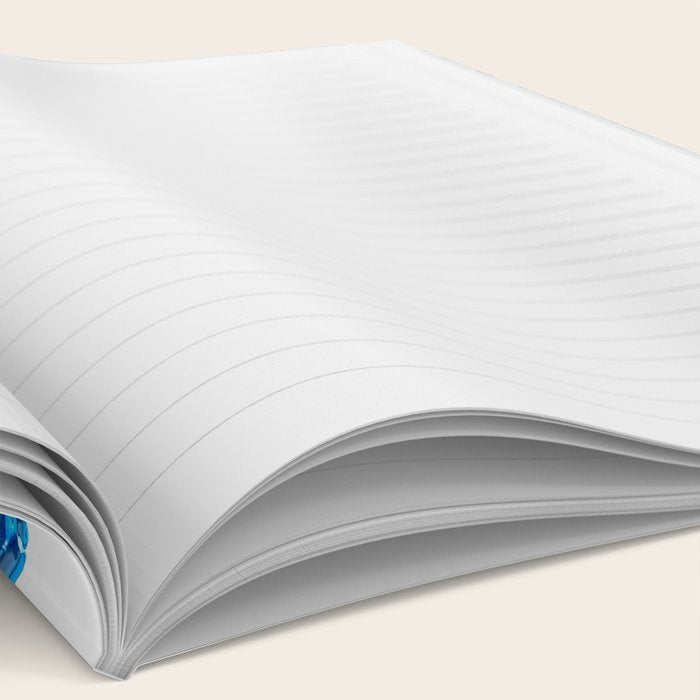 Blue Octopus on White Dance Ink Marine Nautical Notebook Gallery Image 2