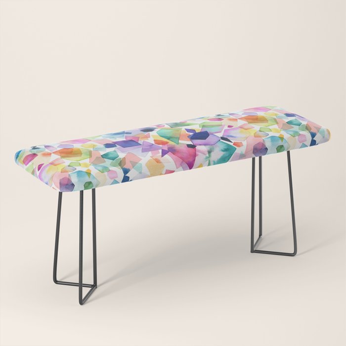 Crystals and Gems Splash Pink Blue Bench Gallery Image 1