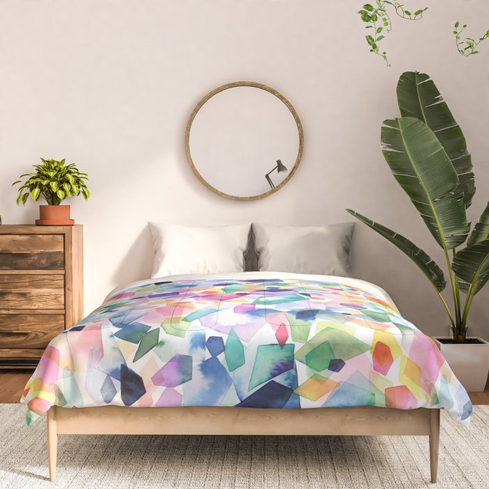Crystals and Gems Splash Pink Blue Comforter Gallery Image 3