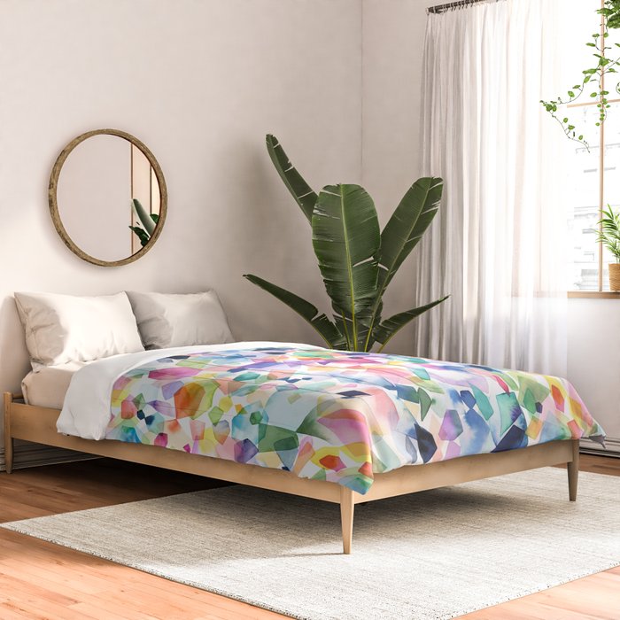 Crystals and Gems Splash Pink Blue Comforter Gallery Image 2