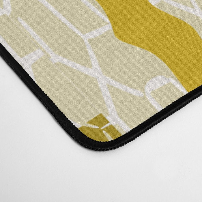 Matisse Flower Vase modern Illustration mustard yellow Desk Mat Gallery Image 4