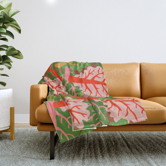 FARMFOLK COLLARD GARDEN Throw Blanket Gallery Image 1