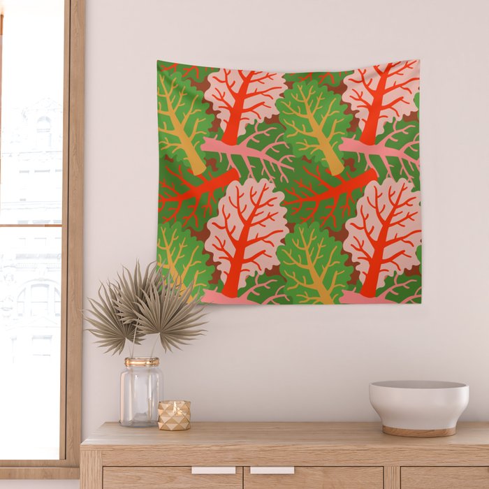 FARMFOLK COLLARD GARDEN Wall Tapestry Gallery Image 2