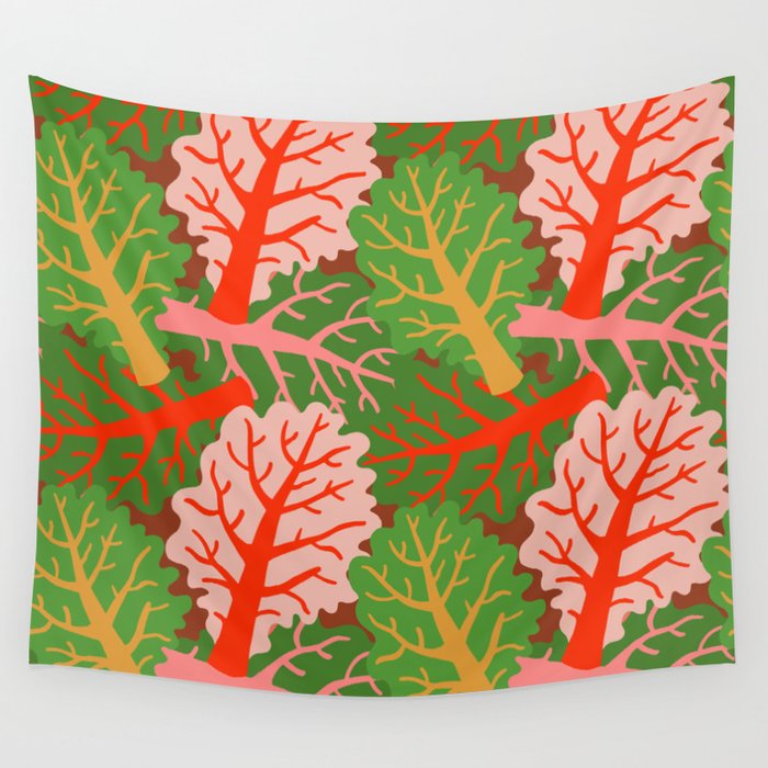 FARMFOLK COLLARD GARDEN Wall Tapestry Gallery Image 1