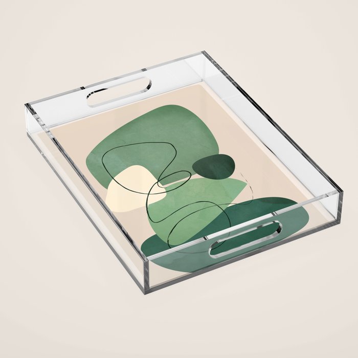 Floating Abstraction 10 Acrylic Tray Gallery Image 1