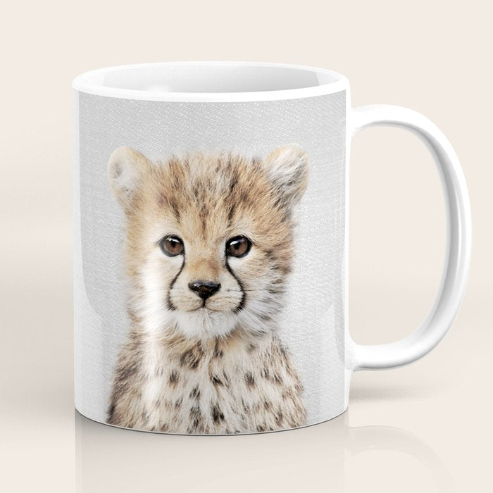 Baby Cheetah - Colorful Coffee Mug Gallery Image 1