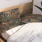 Wild West - dark brown, rust, green, and black Pillow Sham Gallery Image 2