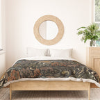 Wild West - dark brown, rust, green, and black Duvet Cover Gallery Image 3