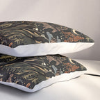 Wild West - dark brown, rust, green, and black Pillow Sham Gallery Image 3