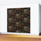 Wild West - dark brown, rust, green, and black Wall Mural Gallery Image 2