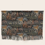 Wild West - dark brown, rust, green, and black Wall Hanging Gallery Image 1