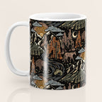 Wild West - dark brown, rust, green, and black Coffee Mug Gallery Image 3