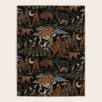 Wild West - dark brown, rust, green, and black Poster Gallery Image 4