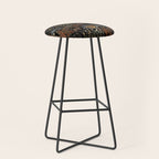 Wild West - dark brown, rust, green, and black Stool Gallery Image 1