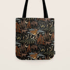 Wild West - dark brown, rust, green, and black Tote Bag Gallery Image 1