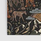 Wild West - dark brown, rust, green, and black Poster Gallery Image 3