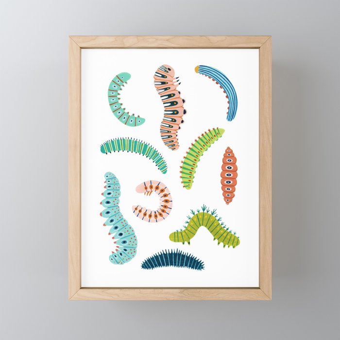 Chubby Caterpillars Mini Art Print Gallery Image 1
