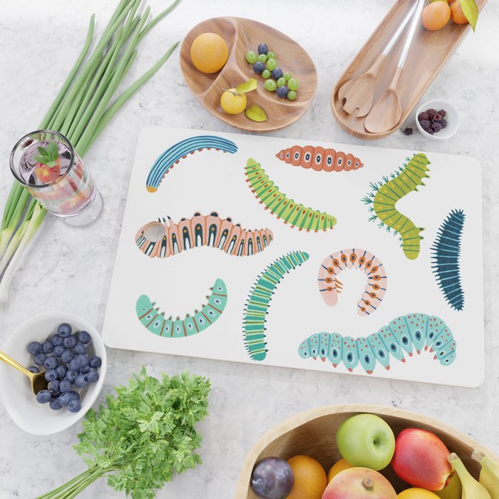 Chubby Caterpillars Cutting Board Gallery Image 2