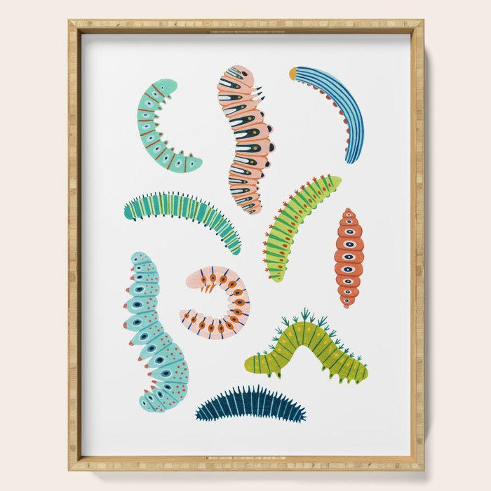 Chubby Caterpillars Serving Tray Gallery Image 1