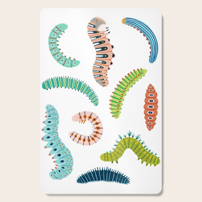 Chubby Caterpillars Cutting Board Gallery Image 1