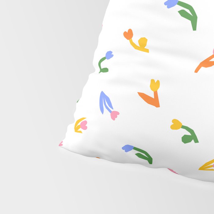 Colorful flower art patterm Pillow Sham Gallery Image 4