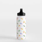 Colorful flower art patterm Water Bottle Gallery Image 3