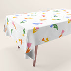 Colorful flower art patterm Tablecloth Gallery Image 1