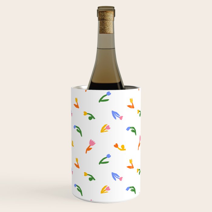 Colorful flower art patterm Wine Chiller Gallery Image 3
