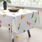 Colorful flower art patterm Tablecloth Gallery Image 3