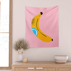 Banana Pop Art Wall Tapestry Gallery Image 2