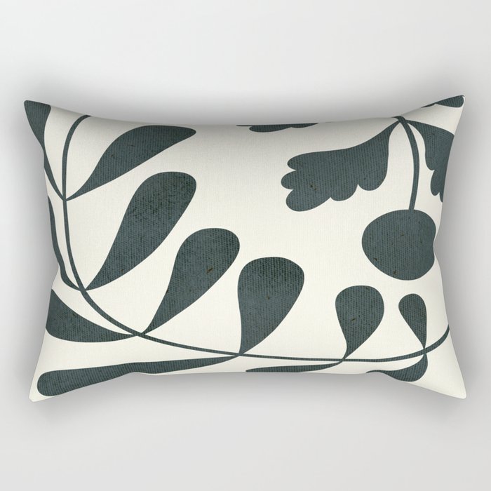 Abstract-botanical 42-3 Rectangular Pillow Gallery Image 1