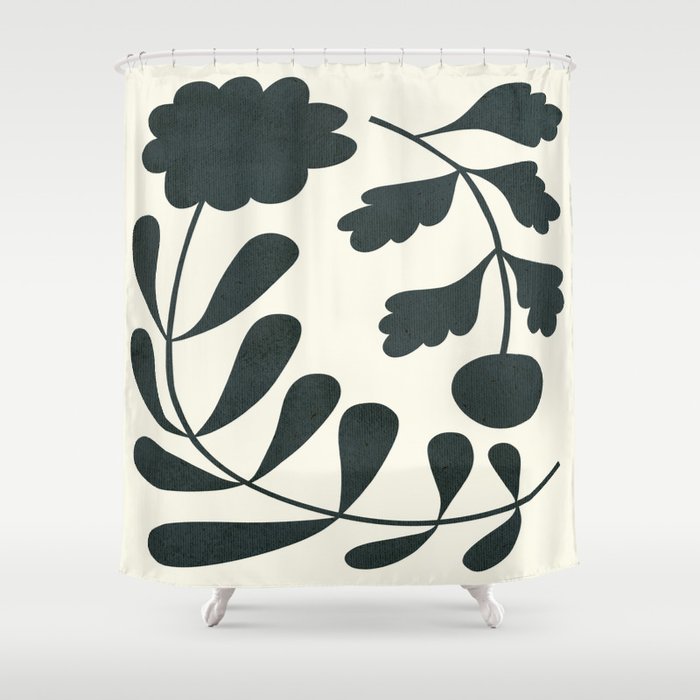 Abstract-botanical 42-3 Shower Curtain Gallery Image 1