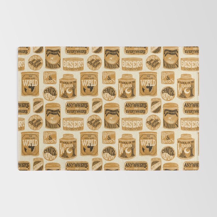 Vagabondâs Cupboard - gold, black, and cream  Rug Gallery Image 2