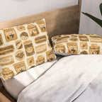 Vagabondâs Cupboard - gold, black, and cream  Pillow Sham Gallery Image 2