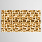 Vagabondâs Cupboard - gold, black, and cream  Tablecloth Gallery Image 2