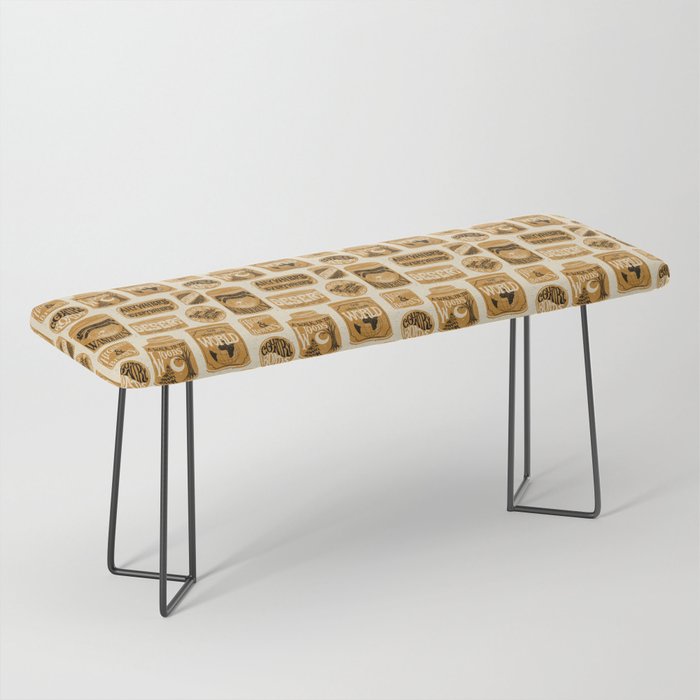 Vagabondâs Cupboard - gold, black, and cream  Bench Gallery Image 1