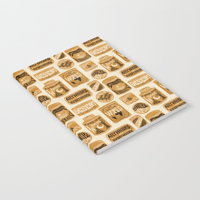 Vagabondâs Cupboard - gold, black, and cream  Notebook Gallery Image 2