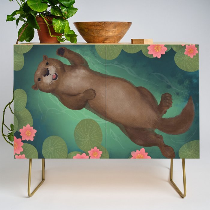 swimming otter Credenza Gallery Image 1