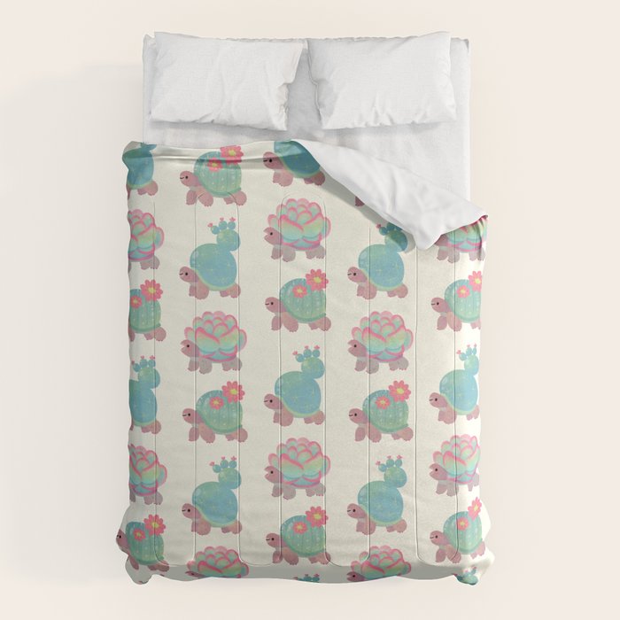 Cactus tortoise Comforter Gallery Image 1