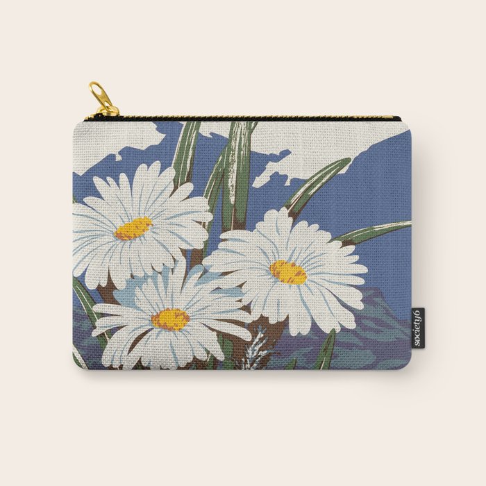 New Zealand, Southern Alps - Vintage travel poster, 1930s Carry All Pouch Gallery Image 1